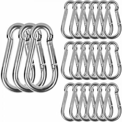 M6 Edelstahl-Karabiner, 20 Stück Hochleistungskarabiner – 120 kg/260 lb Tragkraft Image