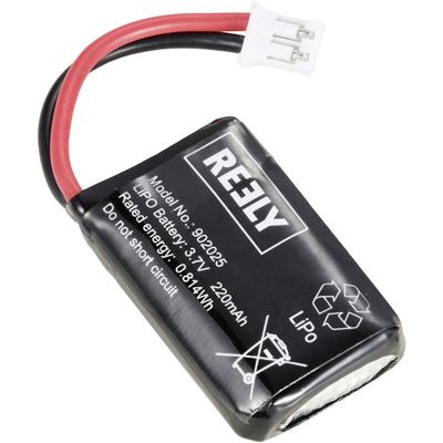 Reely - Modellbau-Akkupack (LiPo) 3.7 v 220 mAh Zellen-Zahl: 1 Flachstecker Image