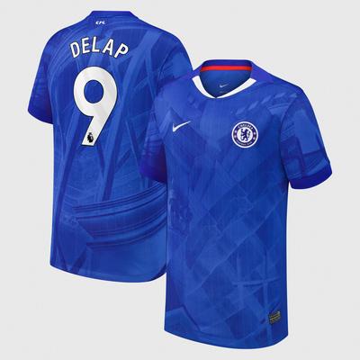 Chelsea Nike Stadion Heimtrikot 2025-26 - Kinder mit Aufdruck Delap 9 Image