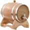 Barilotto di Vino con Spina in Legno Massello di Rovere 12 l Vidaxl