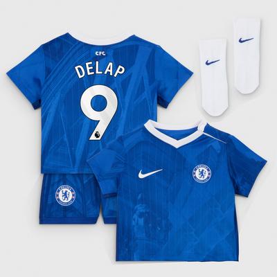 Chelsea Nike Stadion Heimdress 2025-26 - Kleinkinder mit Aufdruck Delap 9 Image