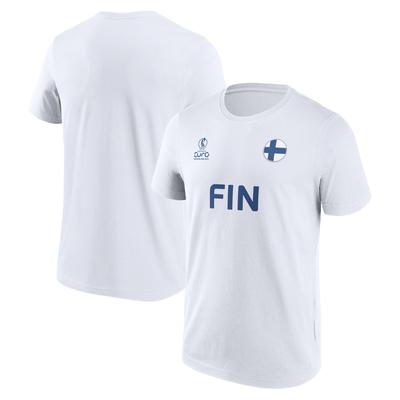 UEFA Euro 25 Finnland Grafik T-Shirt - Weiß - Unisex Image
