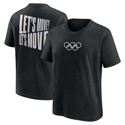 The Olympic Collection Let's Move Block Grafik T-Shirt - Schwarz - Kinder Image
