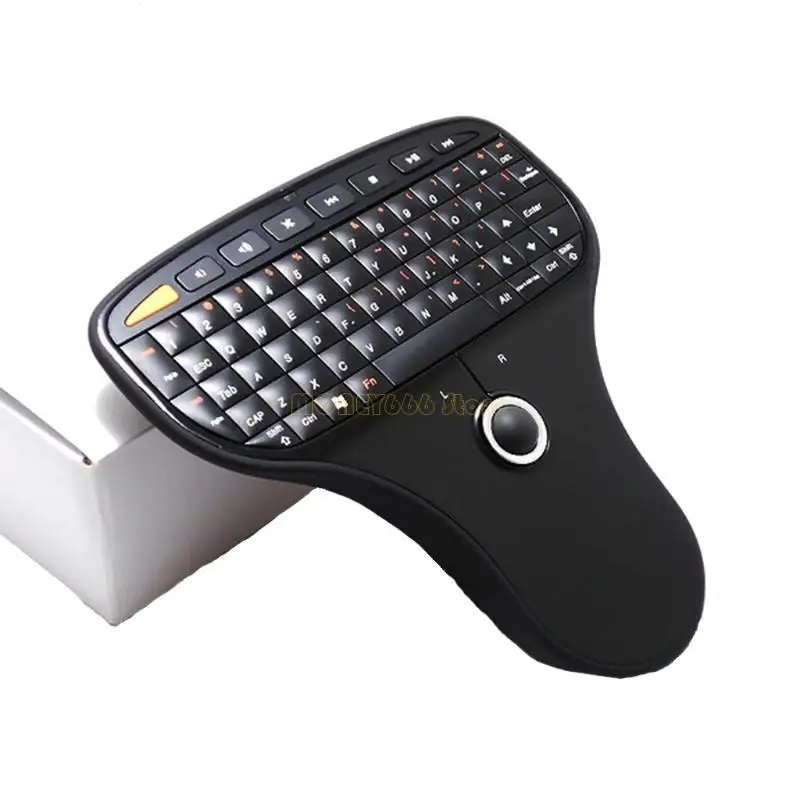 N5901 2,4 GHz Mini Wireless Multimedia Maus Fernbedienung Tastatur mit Trackball für HTC Box Image