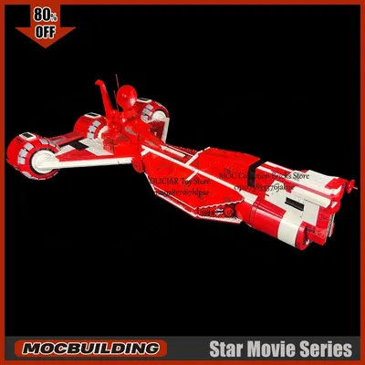 UCCS Cruiser MOC Bausteine Film Szene Flugzeug Technologie Ziegel Transport Kreative Pädagogische Display Spielzeug Weihnachten Geschenke Image