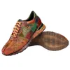Neue Straußen Haut Student Laufschuhe Jugend Männer Zu Fuß Leder Männlichen männer casual schuhe Atmungsaktive Sport-Schuhe Müßiggänger Turnschuhe oxford