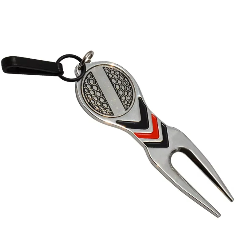 Caiton Hochwertiges Golf-Pitchot-Reparaturwerkzeug, Material aus Aluminiumlegierung und abnehmbarem Golfballmarker Image