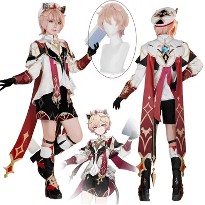 Dahlia Spiel Genshin Impact Dahlia Cosplay Kostüm Perücke Hut Kleidung Set für Frauen Outfit Kleid für Event Outdoor Shooting Image