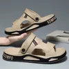 Kidmi Herrenschuhe, modische Sommer-Outdoor-Sandalen für Jugendliche, atmungsaktive EVA-Strandsandalen, lässige, bequeme Hausschuhe mit doppeltem Verwendungszweck