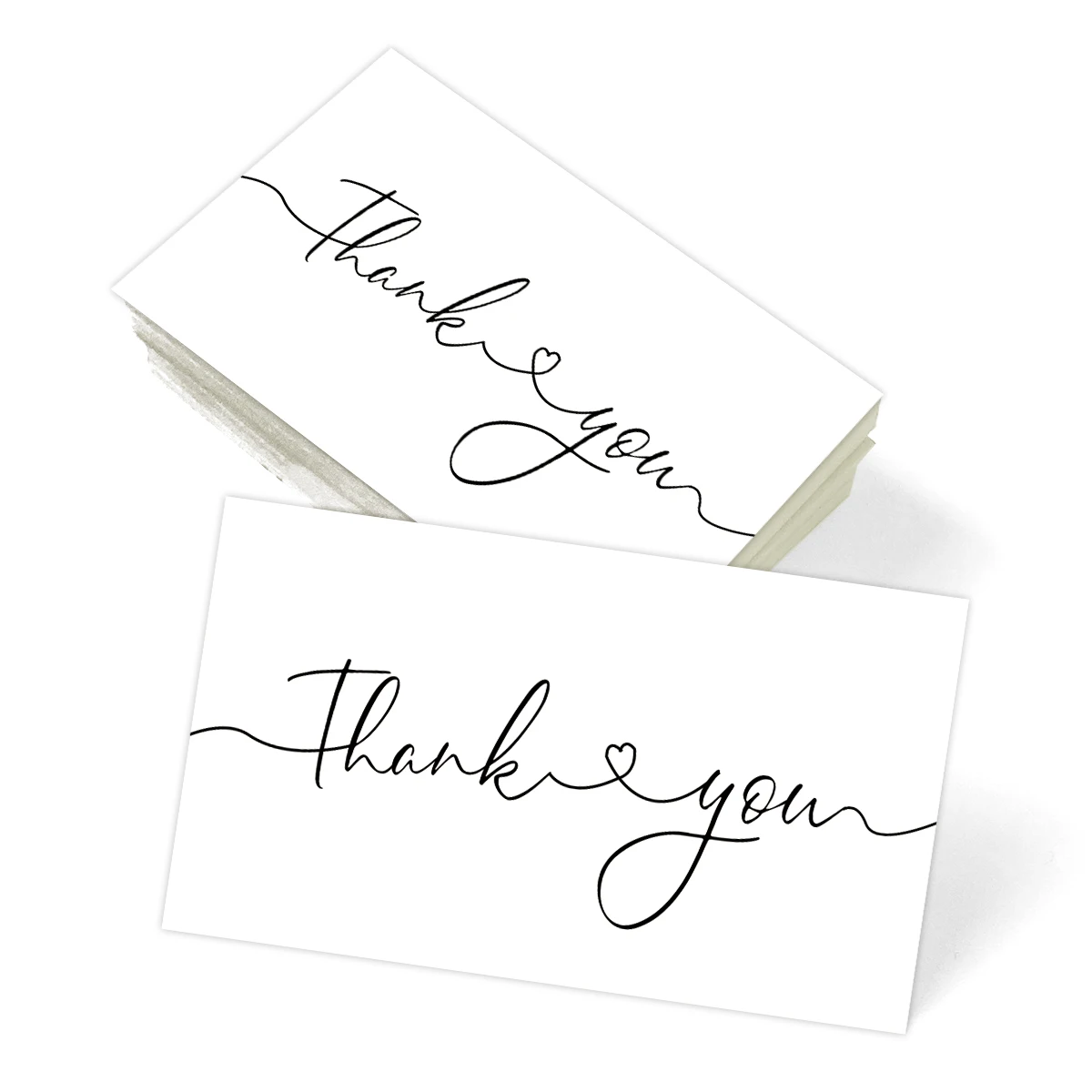 50 Stück einfache Dankeskarten zur Unterstützung Ihrer Bestellung, Kleinunternehmen, Ladenkarten, Zubehör, Warenfolgkarte, Geschenkverpackung, Dekor Image