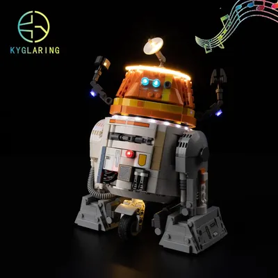 Kyglaring LED-Beleuchtungsset, DIY-Spielzeug für Chopper (C1-10P), Astromech Droid 75416, Bausteine (Modell nicht im Lieferumfang enthalten). Image