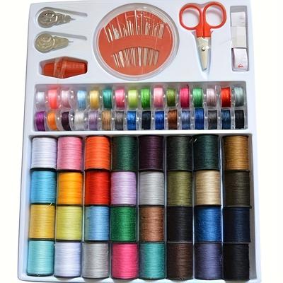 TEMU 64 Rolls Sewing Thread Set, Mixed Color Polyester Thread For Sewing Machine, Household Multicolor Sewing Kit With Shades Image