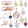 Original-Charm aus 925er-Sterlingsilber, exquisiter und kompakter Planet Rose, modischer Anhänger, geeignet für Frauen, um Armbänder herzustellen