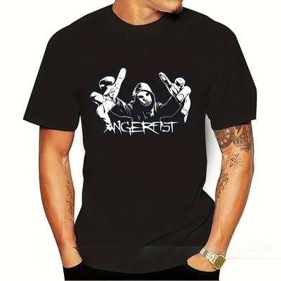 TEMU Summer Fashion 100% Cotton Men Tshirt Hardcore Techno Women T-shirt Dutch Music Oversized Tops Image