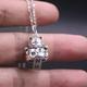 925 Silver Pendant DIY Make Bracelet Can Make Sound Luck Cat Bell Charm-10PCS