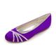 DANOBAB Women's Round Toe Flats Shoes Washable, Soft, Slip-On Dressy Shoes Suitable for Business Casual, Office Wear, Work Attire & Weddings,Dark Purple,5