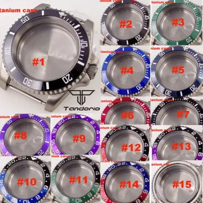Titanium 40mm Dive Watch Case Ultralight Sapphire 20BAR Waterproof Fit NH34 NH35 NH36 ETA2824 PT5000 Movt Wristwatch Mod Parts