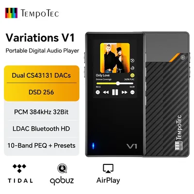 Variations V1 EZHiFi&TempoTec HiFI music player, digital audio player, USB DAC,headphone amplifier,