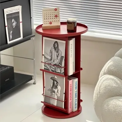 MOMO Scandinavian Minimalist Small Shelves Netflix Household Sofa Side Table Modern Bedroom Storage Magazine Racks