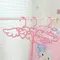 5-25PCS Heart Space Saving Pink Hangers,Durable Non-Slip Hangers for Clothes Dresses Shirts Pants ,Household Wardrobe Organizer