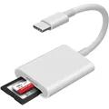 Adattatore per lettore di schede USB C e illuminazione a SD TF 2 in 1 per IPhone 15 14 13 12 16 Pro