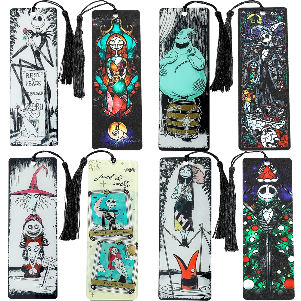 The Nightmare Before Christmas Acrylic bookmark,Halloween Jack Sally Fans' Books, Accessories, Learning Stationery