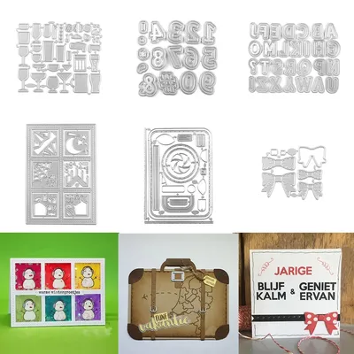 Beer Wine And Cocktails Halloween Windows Cutting Dies, Embossing Diecut For DIY Card Making Scrapbooking Crafting Supplies Dies