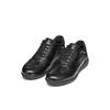 Schnürschuh GEOX "U LEITAN", Herren, Gr. 44, schwarz, Glattleder, casual, Schuhe, Sneaker, Freizeitschuh mit Geox Spezial Membrane