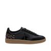 Sneaker RIEKER SPORT "San Diego Swing2GO", Damen, Gr. 40, schwarz (schwarz, bronzefarben), Leder, Veloursleder, Lackleder, kontrastfarbene Details, sportlich, Schuhe, Retro-Sneaker, Freizeitschuh, Halbschuh mit herausnehmbarem Fußbett