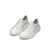 Sneaker GEOX "U DEIVEN", Herren, Gr. 43, weiß, Leder, Textil, casual, Schuhe, Schnürschuh, Freizeitschuh im cleanen Look