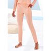 Pyjamahose S.OLIVER, Damen, Gr. 32/34, N-Gr, orange (orange, meliert), Rippware, Obermaterial: 92% Modal (TENCEL), 8% Elasthan, meliert, modisch, slim fit lang, Hosen, in elastischer 4x4 Rippware