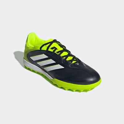 Fußballschuh ADIDAS PERFORMANCE "COPA PURE 3 LEAGUE KUNSTRASEN E", Gr. 42, core schwarz, cloud weiß, lucid lemon, Synthetik, sportlich, Schuhe, geeignet für harte Untergründe Asche und Kunstrasen Image
