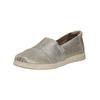 Slipper TOMS "TOMS Slipper Leder", Damen, Gr. 40, silber, Leder, casual, Schuhe