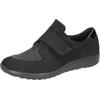 Klettschuh WALDLÄUFER "K-IRA-Soft", Damen, Gr. 9 (43), schwarz, Nubukleder, Textil, Lackleder, klassisch, Schuhe, Halbschuh, Bequemschuh in Komfortweite H (= sehr weit)