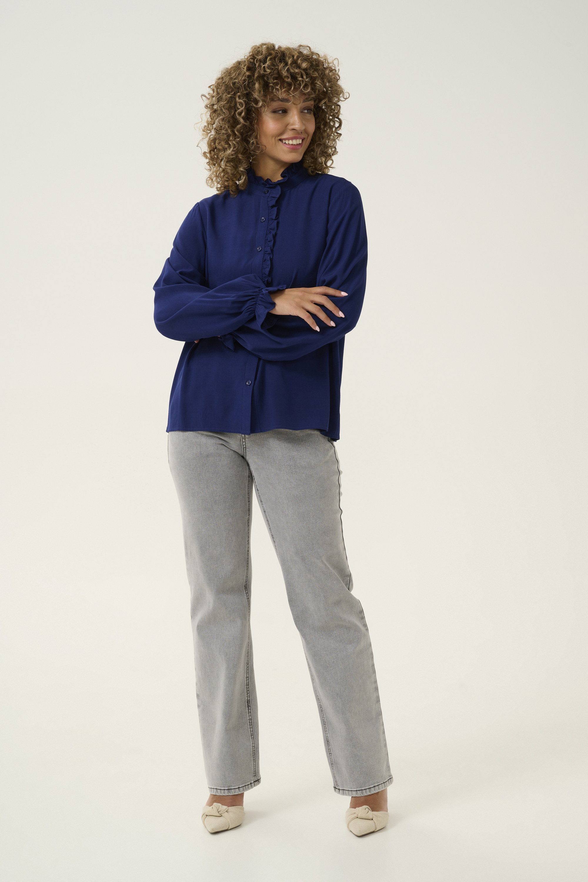 Langarm - Hemd Straight fit Ocean Cavern dark blue Image