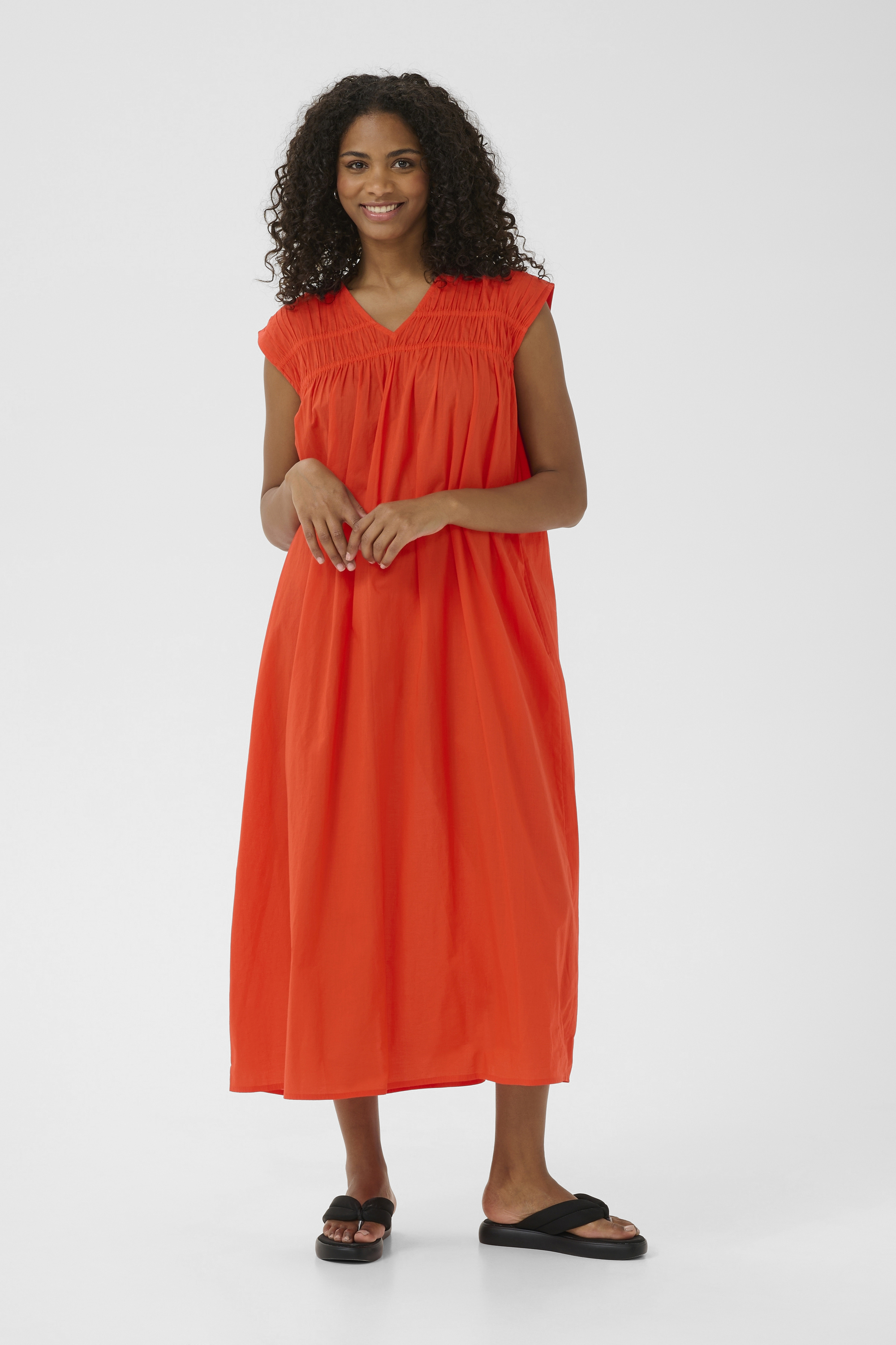 Kleid A-shape Grenadine orange Image