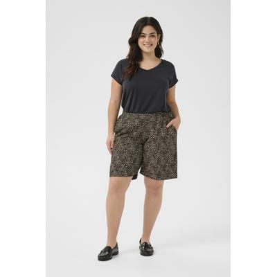 Shorts Loose fit Brown Leopard Print Image