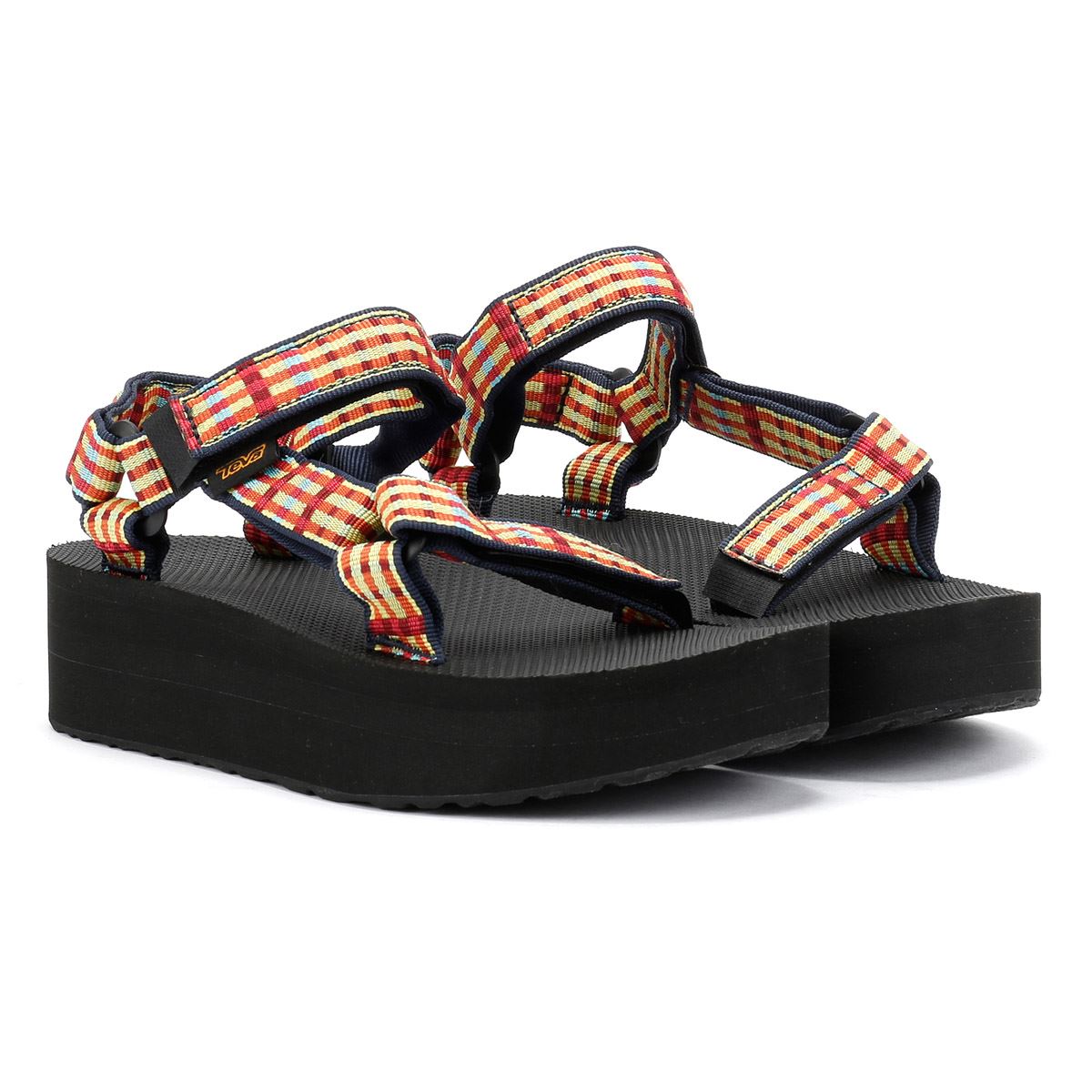 Teva Flatform Universal Damen Gelbe Sandalen