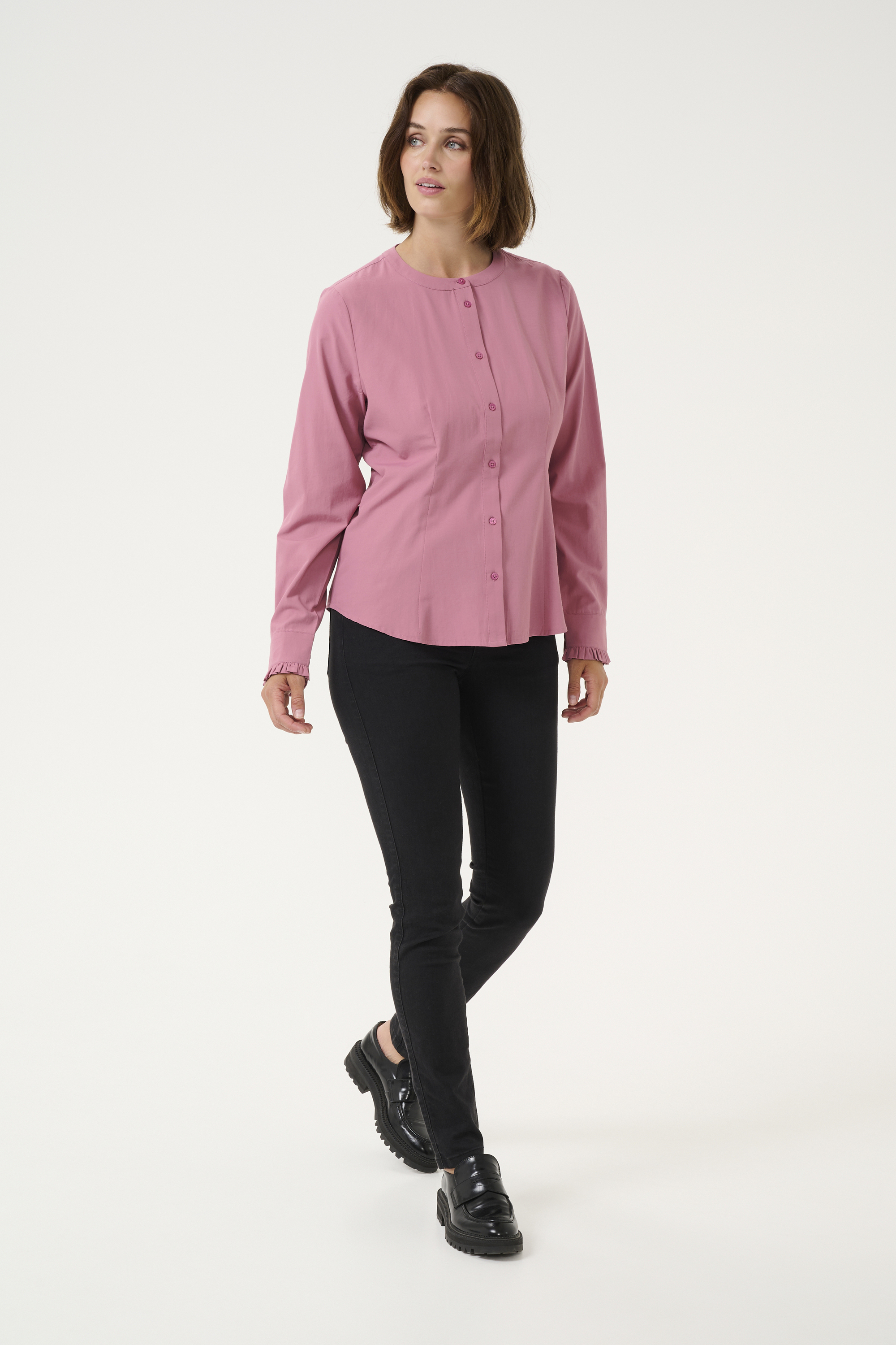 Langarm - Hemd Tight fit Mesa Rose Image
