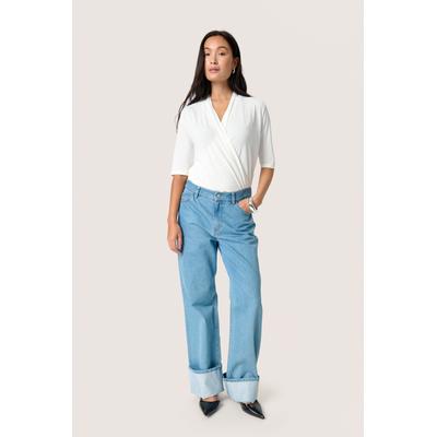 Langarm-Bluse Gerade Passform Broken White Image