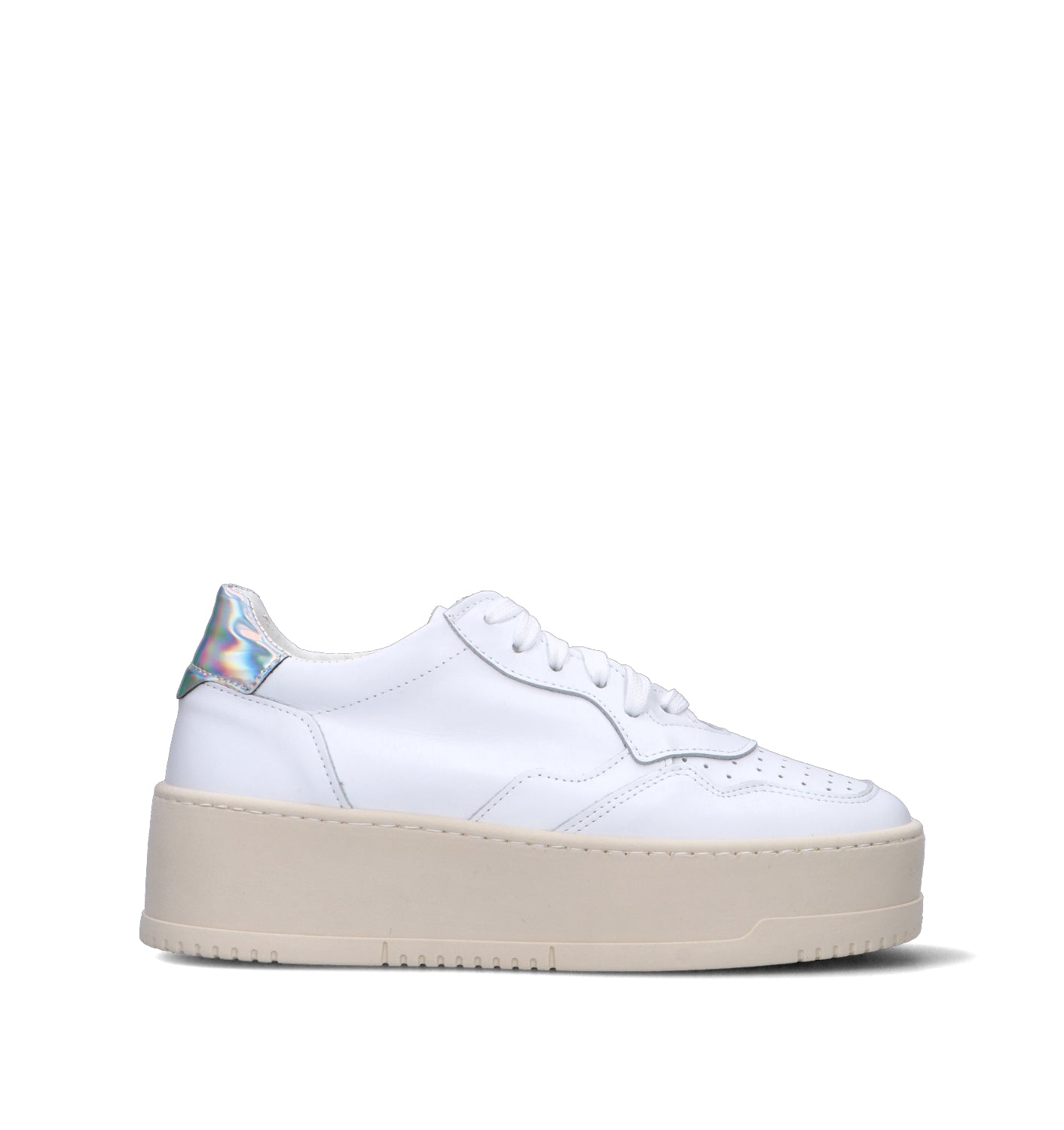 OTTANT8,6 Sneaker donna bianca/argento in pelle