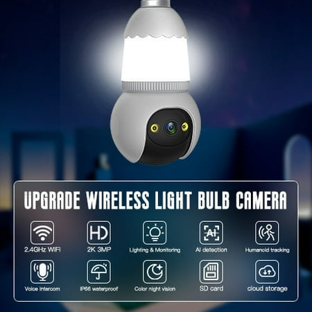 AZXY Security Camera Surveillance Cameras Wired 1080p Hd Night Vision 360 Smart Cameras for Home Indoor/Outdoor Security Camera Wired Wifi Night Vision IP66