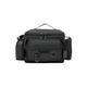 WUYXTO Fishing Bags Fishing Gear Bag Waterproof Oxford Cloth Multi-Pocket Lure Rod Line Reel Holder Large Capacity Shoulder Bag Organizer Case for Carp Fishing(Black)