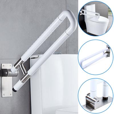 TEMU Folding Toilet Support Handle, 80 Cm Wall Support Handle, With 300 Kg Weight Capacity, Disabled Toilet Grab Bar For Seniors And Disabled (white) Standing Aid, Support Folding Handle Image