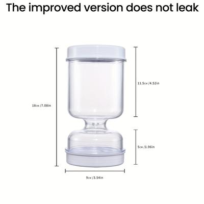 TEMU Upgraded Pickle Jar With Fork Storage, Reusable Round Container With Lid, Multipurpose Kitchen Organizer For Canning And Food Storage, Canning Accessories Image