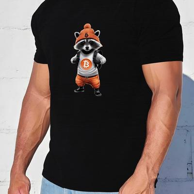 TEMU In A Vibrant Print Tee Shirt, Tees For Men, Casual Short Sleeve T-shirt For Summer Image