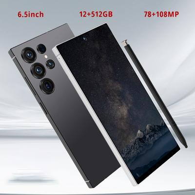 TEMU 5g Smartphone, 6.5-inch Hd Display, 72mp+108mp Camera, 12gb+512gb Large Storage Space, Ultra-long , Cards, Built-, Fingerprint Unlocking, Face Unlocking, Ideal For Holiday Or Birthday Gifts