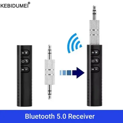 Drahtloser Bluetooth 5.0-Empfänger-Adapter, 3,5 mm AUX-Buchse, Stereo-Musik-Audio-Car-Kit, Lautsprecher, Verstärker, kabelloser Adapter mit Mikrofon