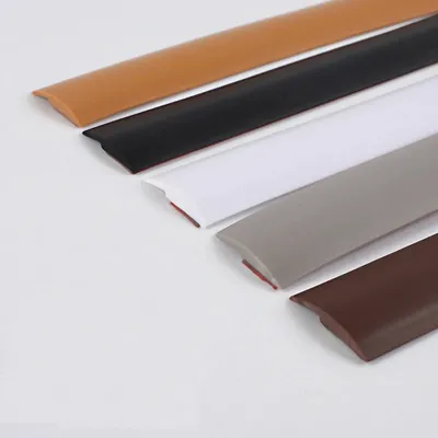 PVC Boden Rand Drücken Streifen Anti-kollision Schwelle Streifen Tür Joint Drücken Streifen Boden Aufkleber Teppich Rand Lücke Abschirmung Image