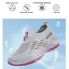 Damen Sportschuhe Mode Damen Freizeit schuhe hochwertige flache Damenschuhe weicher Boden elastische große Damenschuhe